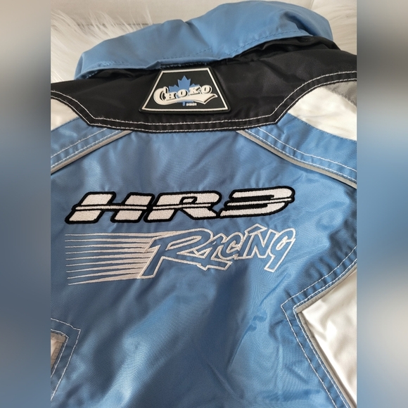 Kids Racing Winter Jacket - Blue and Black, Size 8 - Picture 3 of 6